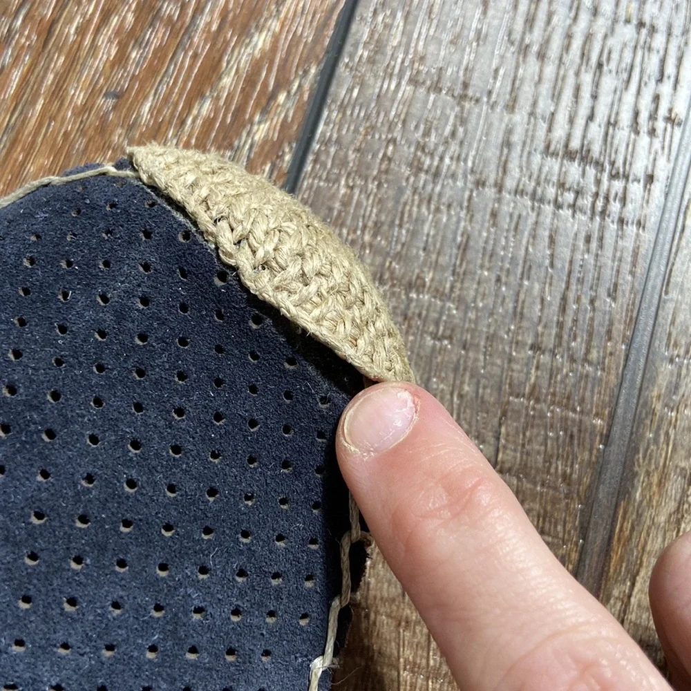 Dolce Vita Navy Suede Lace Up Espadrilles Size 8